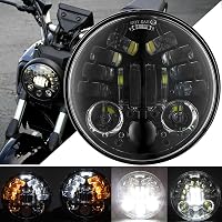 DREAMIZER 5.75" LED Fényszóró E-Jóváhagyott Nappali Menetfény Harley Dyna Softail Sportster 1