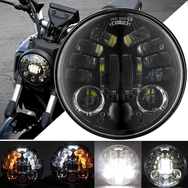 DREAMIZER 5.75" LED Fényszóró E-Jóváhagyott Nappali Menetfény Harley Dyna Softail Sportster