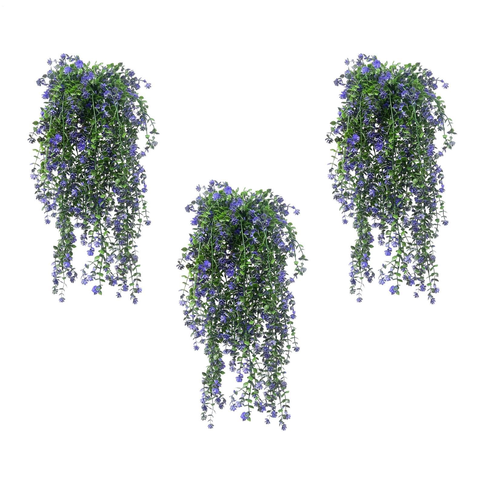 Faux lierre grimpant pour salon et bureau | Déco 3 pièces plantes artificielles d'intérieur