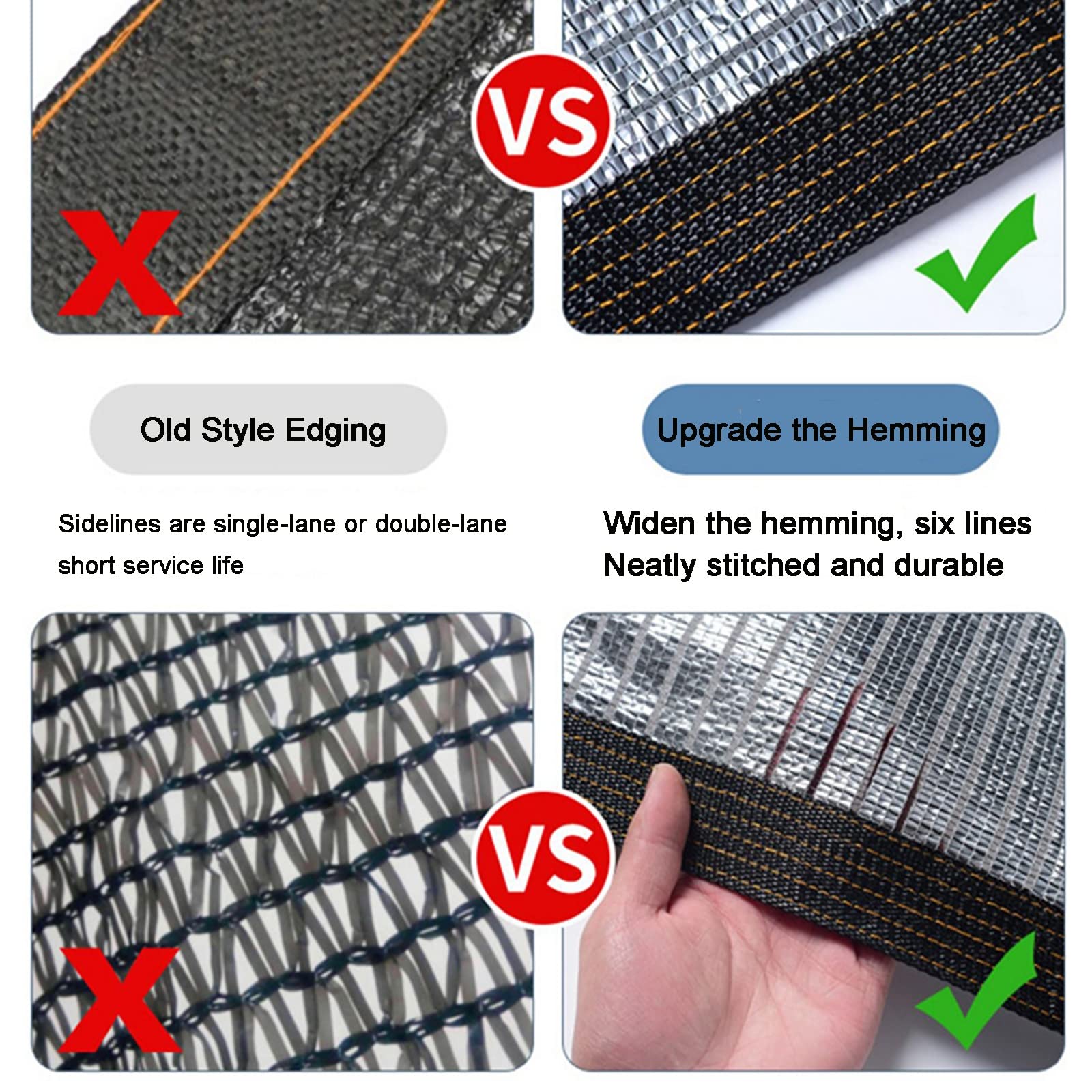 Folia aluminiowa, tkanina z przelotkami, 99% odporna na promieniowanie UV, siatka z filtrem słonecznym, do szklarni, izolacja cieplna, osłona przeciwpyłowa, siatka do ogrodu, na patio, 2 x 10 m