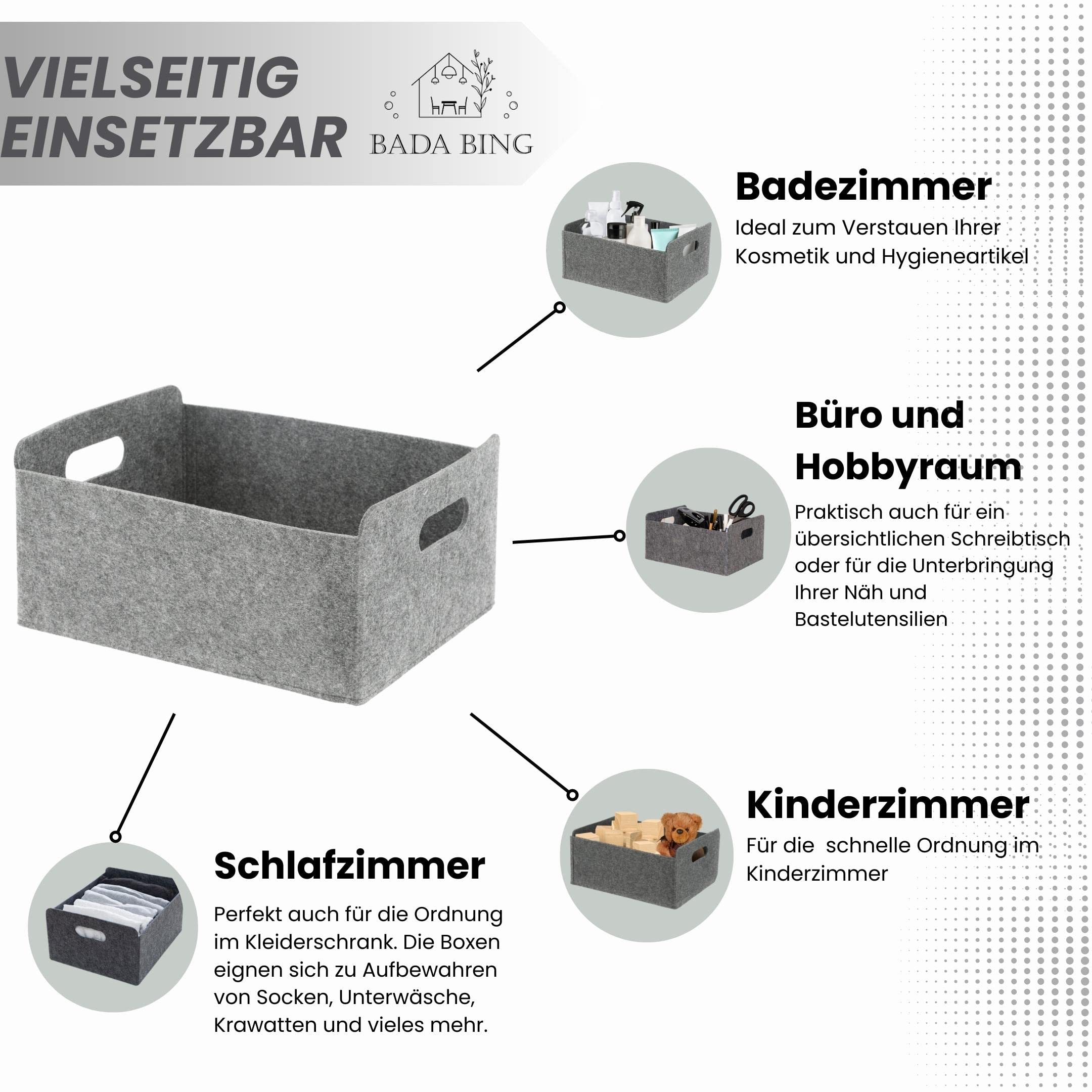 Petit Panier De Rangement Chien Jouet Panier En Tissu Feutre Boîte De