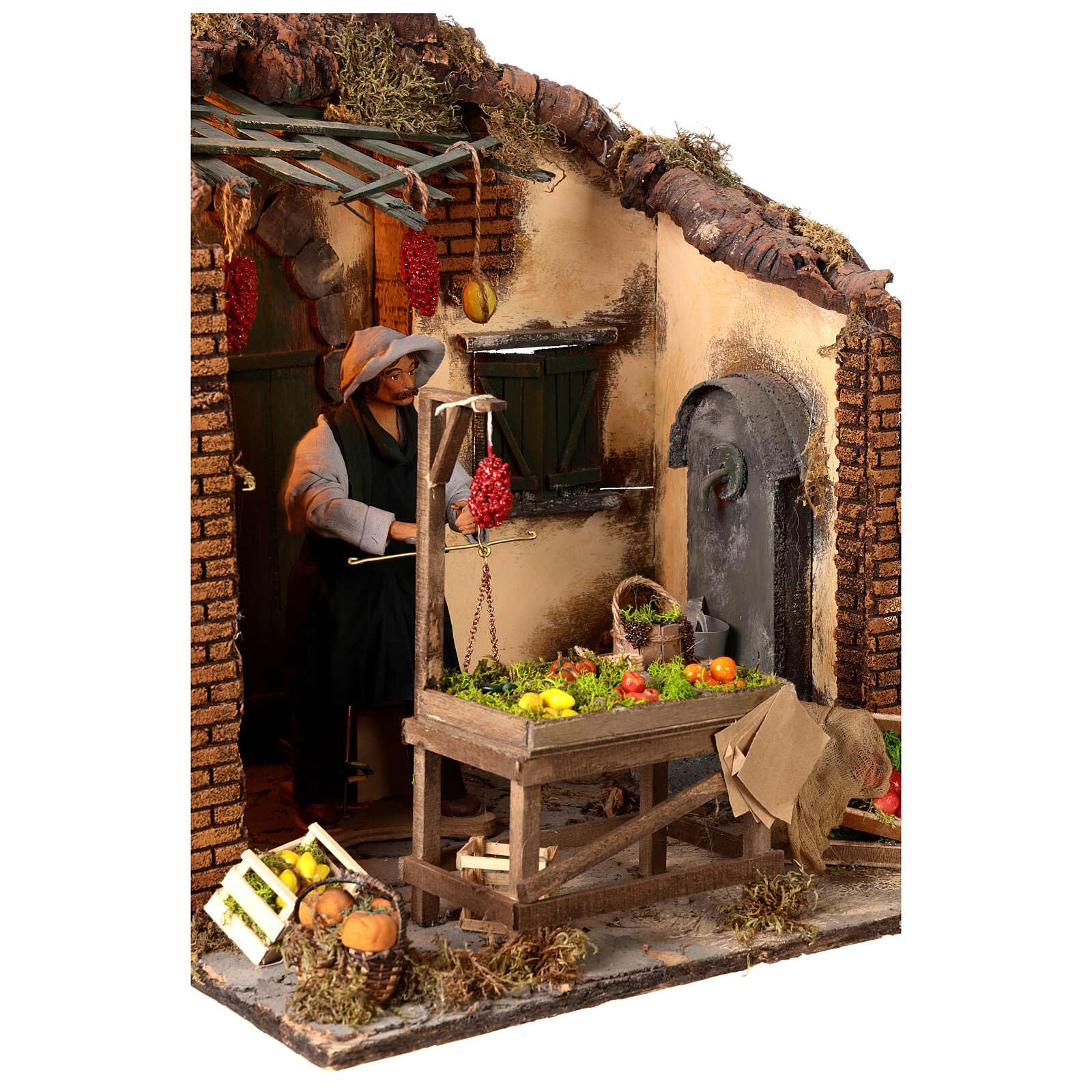 Holyart Crèche Napolitaine: Scène Fruits Mouvement 24 cm crèche napolitaine