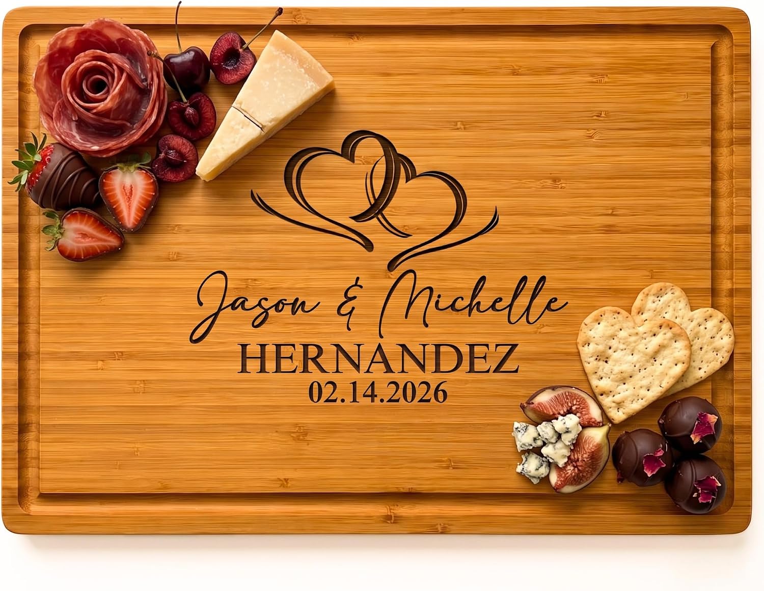 Personalized Gifts for Couples - Custom Cutting Board, Couple Gifts Ideas for Newlyweds, Bride & Groom, Wedding, Anniversary, Bridal Shower, Engagement, Women, Men, Grandma, Mother’s Day Gift for Her