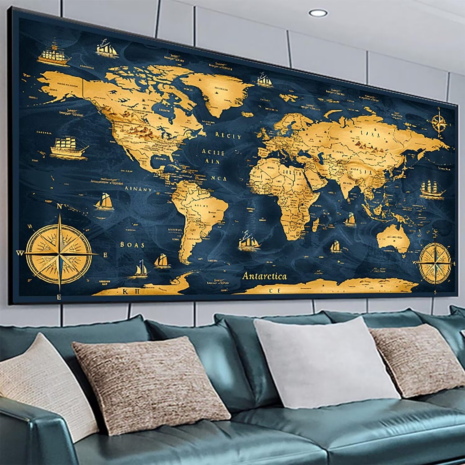 Mapa do malowania diamentami, zestawy artystyczne, dla dorosłych, 5D, diamentowa mapa świata, duże zestawy do malowania diamentami dla dorosłych, DIY, diamentowa sztuka, kwadratowe wiertło,