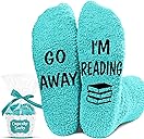 VICRAZY Book Lovers Gifts, Funny Reading Socks for Book Lovers, Cute Gifts for Readers Women, Ideal gifts Socks For Reader