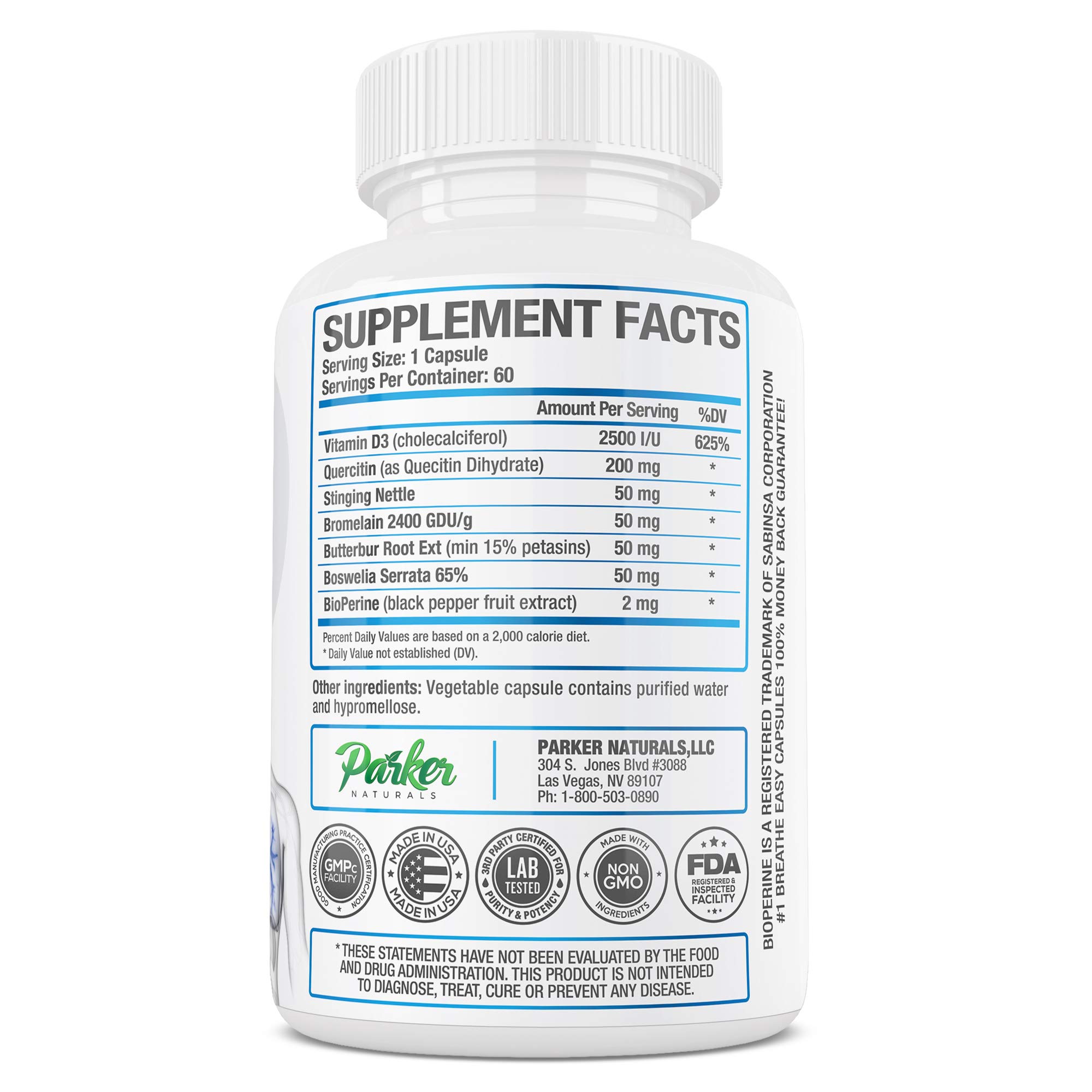 Buy Breathe Easy 60 Capsules Nutritional Supplement Aids Breathing