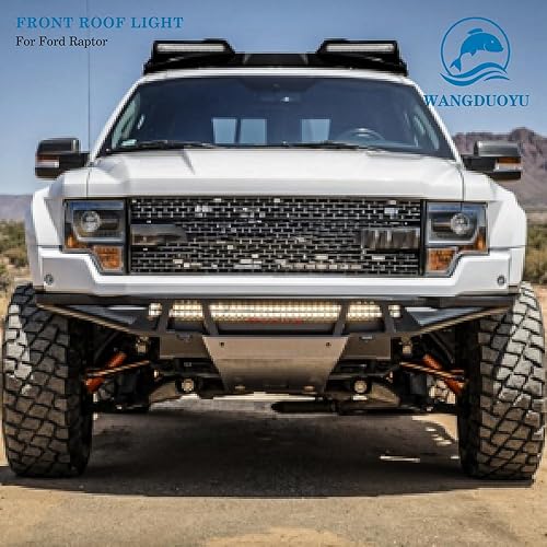 Miniatura 7 de Luz de techo LED negra compatible con Ford F150Rapter 2009-2014, impermeable, luz estroboscópica, control remoto, instalación no destructiva