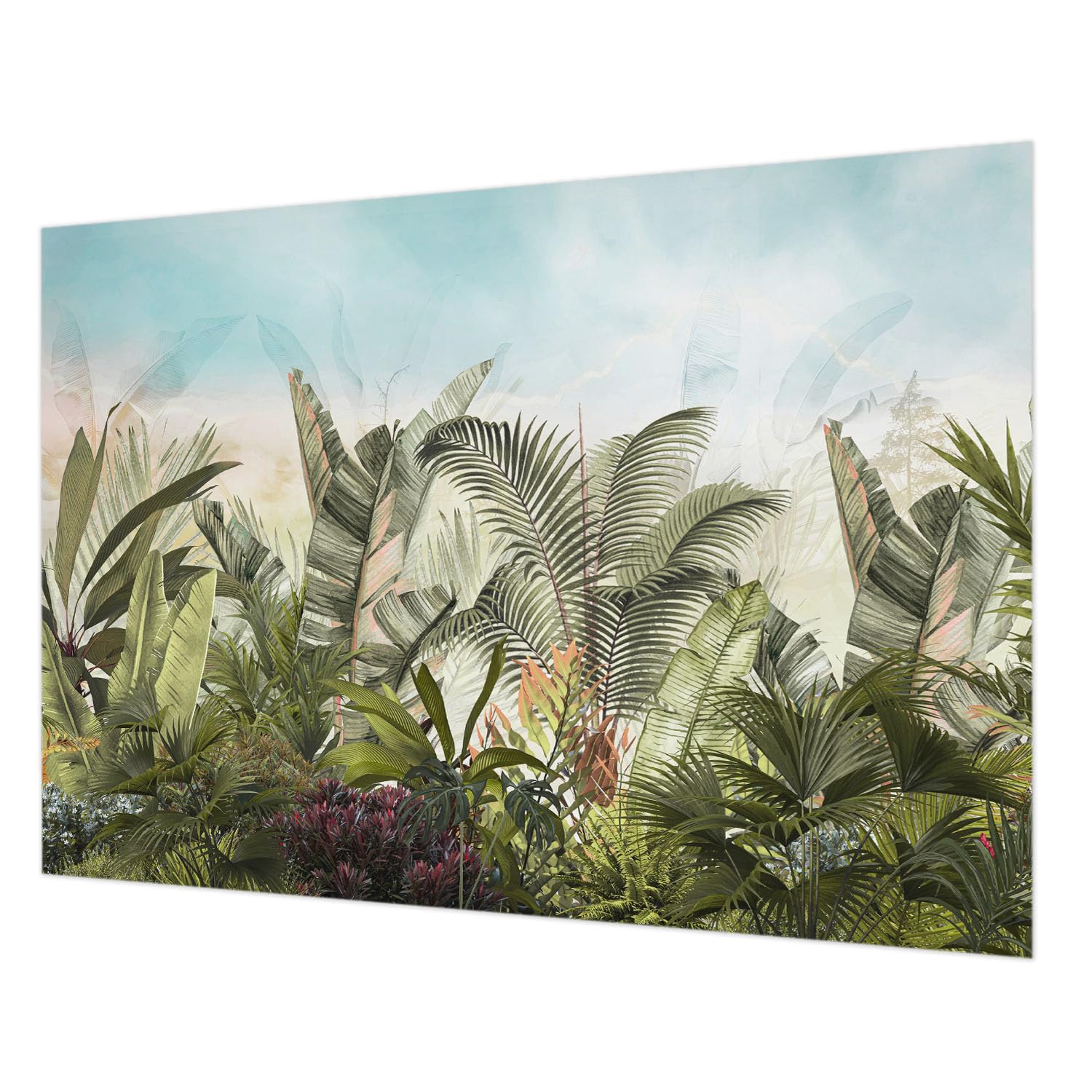 Papier peint paradis tropical intissé 312x219 cm facile à nettoyer et poser