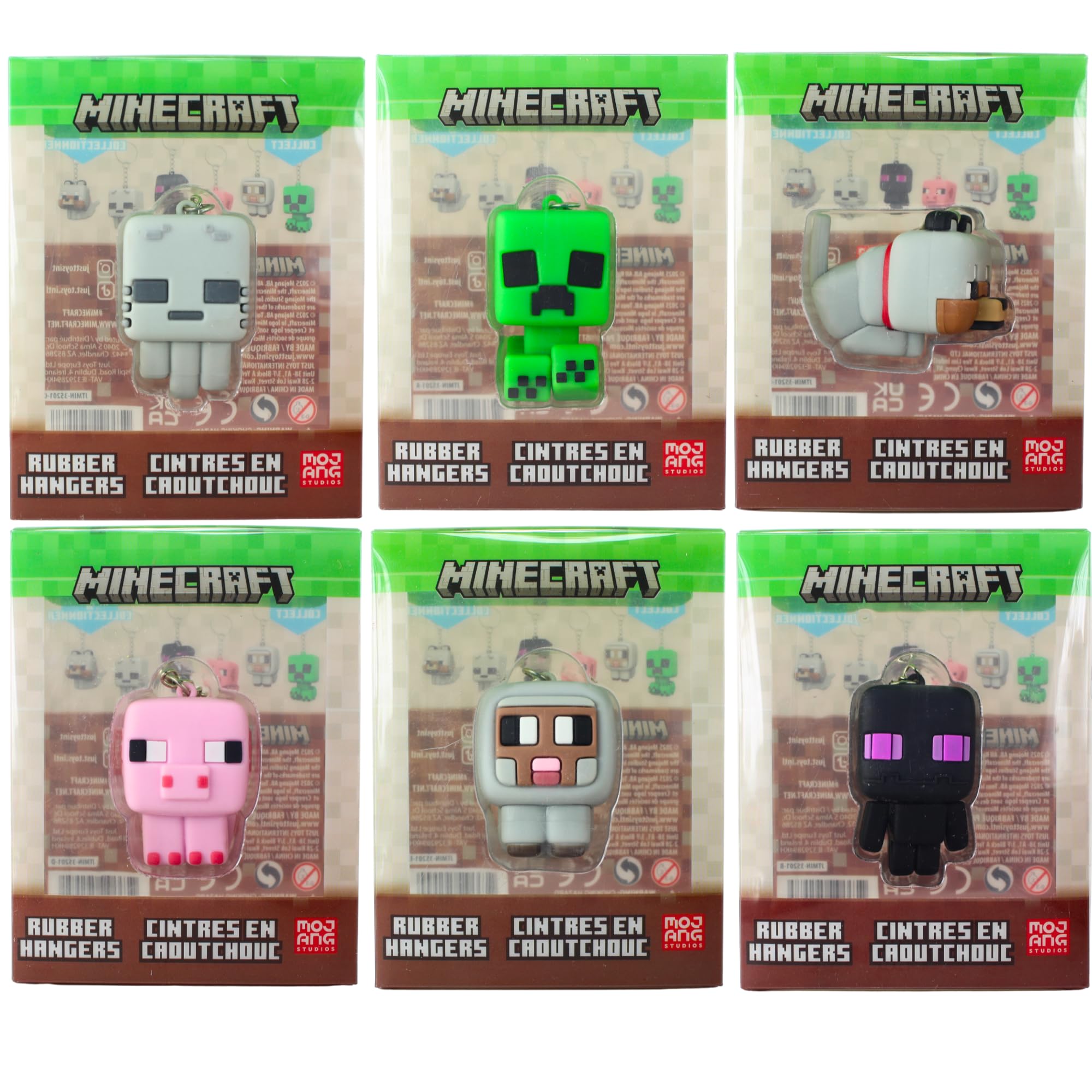 Minecraft Character Blind Bag Figures & Animals - (Rubber Keychain ALL 6) — image 1
