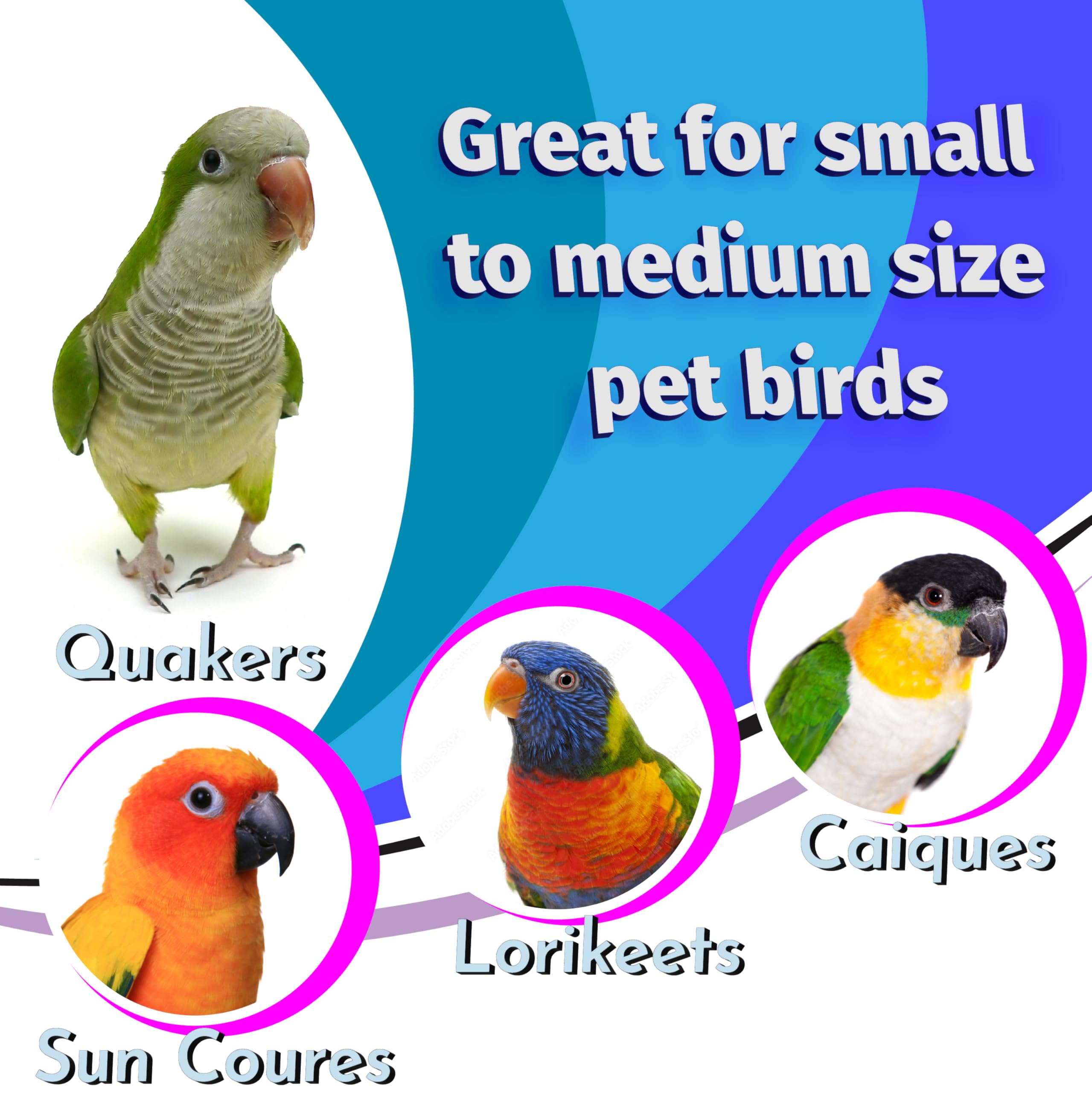 1116 Natural Sola Stick Stack - Handcrafted Hanging Bird cage Toy, Natural sola Wood Sticks, Natural Wooden Sticks, Parts can Turn Around Center, Chewing Fun for Small and Medium Size pet Birds - image 6