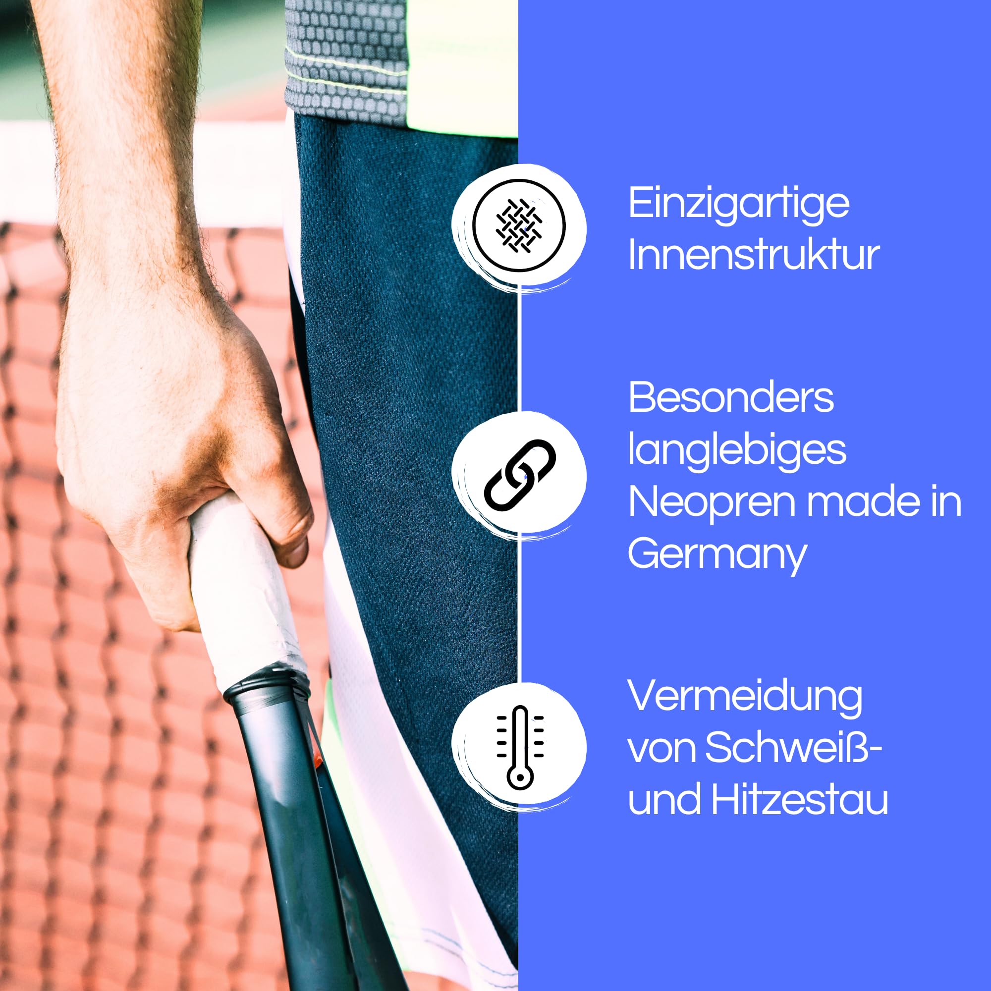 TSM Unterarmmanschette aktiv | Neoprenbandage für Schutz, Durchwärmung | Vorbeugung bei Überlastungen | Sport & Arbeit | Artikelnr 2111 | Made in Germany | 1 Stück, Größe M