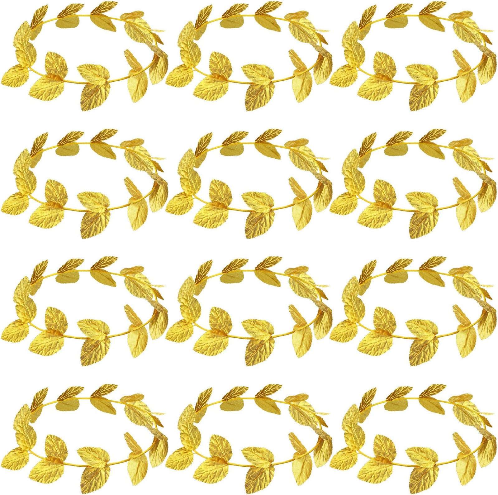 Gold Laurel Crown Gold Leaf Greek Goddess Costume Headpiece for Women Toga Party Decoration Accessories