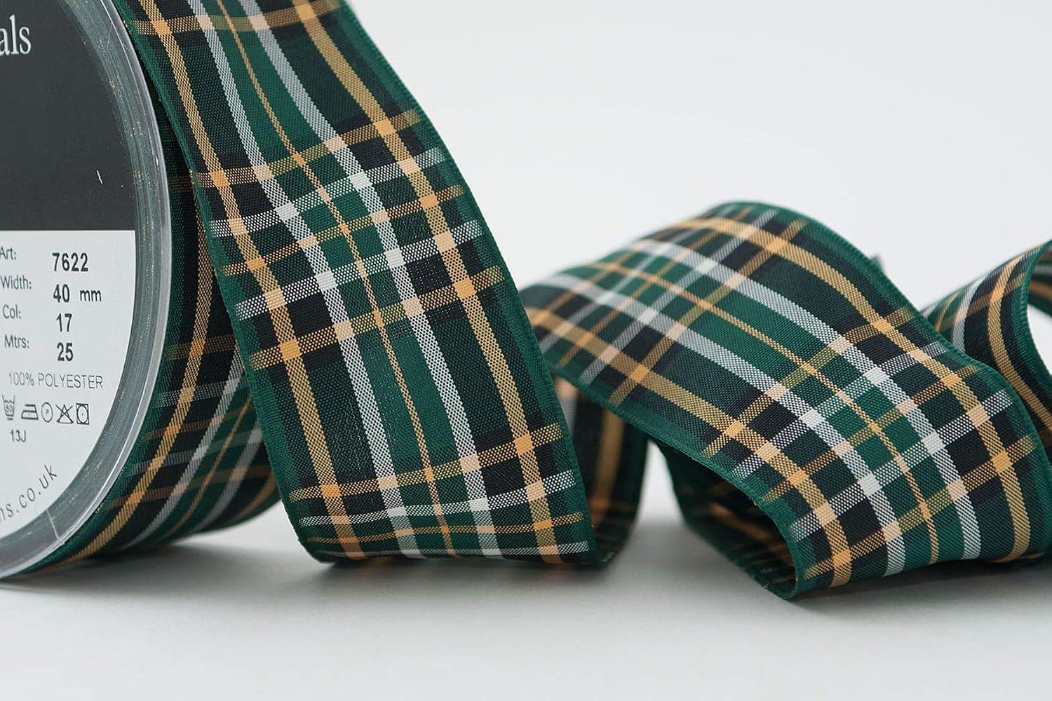 Berisfords Polyester Tartan Ribbon, Irish National, 40 mm, 10.4 x 10.4 x 4.4 cm - Image 3