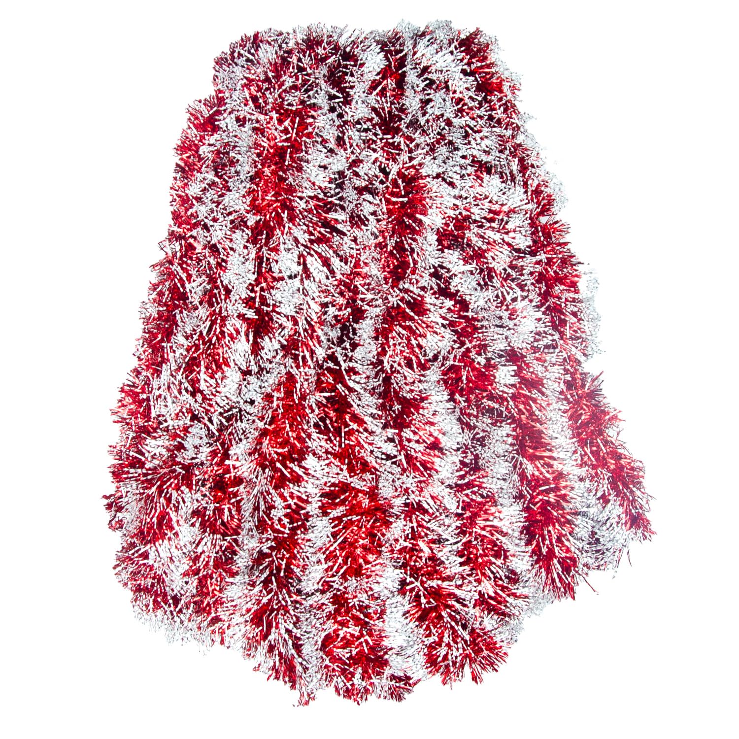 JIRFZUY 26.2 Feet Christmas Tinsel Garland - 4 Pack Red Sparkly Garland With Snowflakes For Tree, Party & Holiday Decor