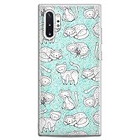 Vista 13 de Funda compatible con Samsung S24 S23 FE S22 Plus S21 Ultra S20+ S10 Note 20 S10e S9 Monkey Awesome Cute Kawaii Feminine Girls Design Print Clear