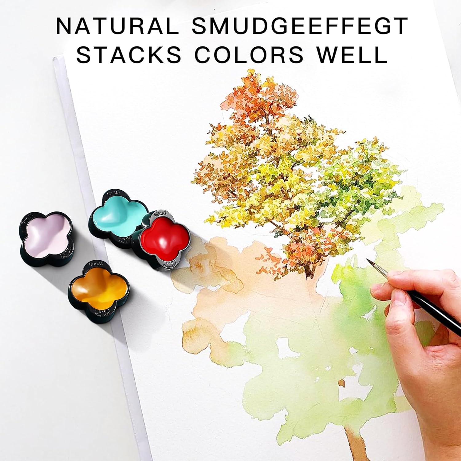 rubens Watercolor Paint Set 48 Colors, Professional Pigment-Rich Water Colors for Adults, Premium Art Supplies Kit, Gift for Artists, Beginners & Students