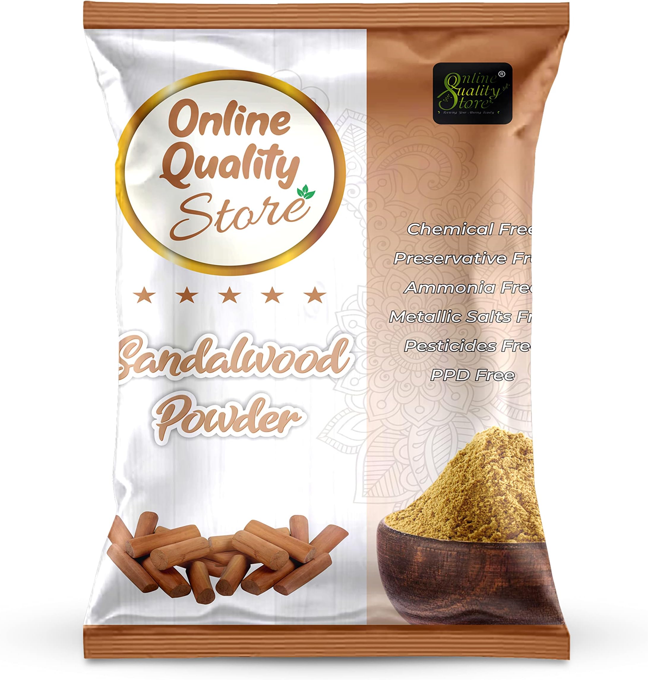Online Quality Store chandan powder original-100g |Organic Sandalwood Powder |Chandan powder, face mask |Sandalwood Powder For Skin and body |chandan powder for puja |face mask