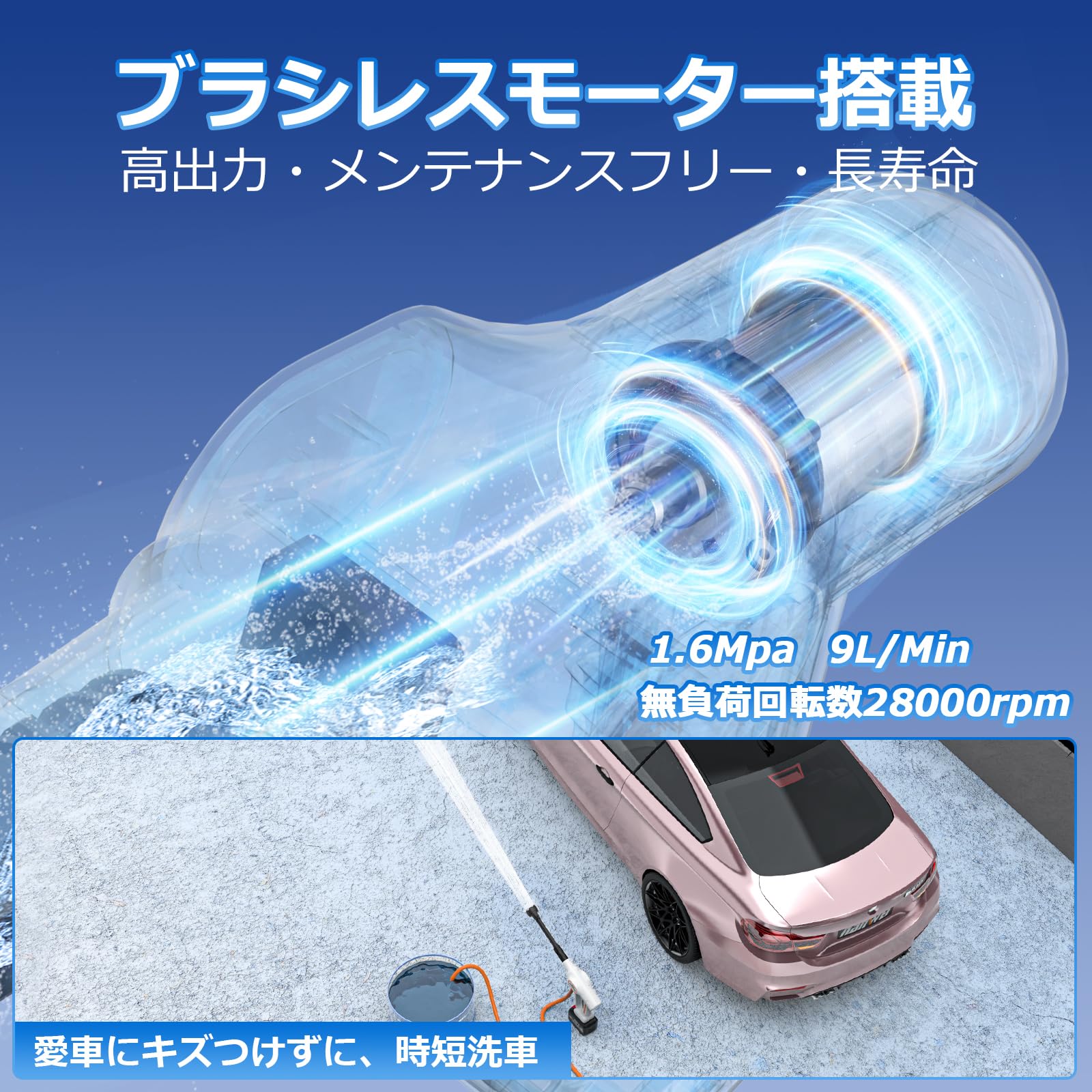 NANWEI コードレス高圧洗浄機 充電式 マキタ18Vバッテリー対応 ブラシk Amazon | NANWEI コードレス高圧洗浄機 充電式 マキタ18Vバッテリー