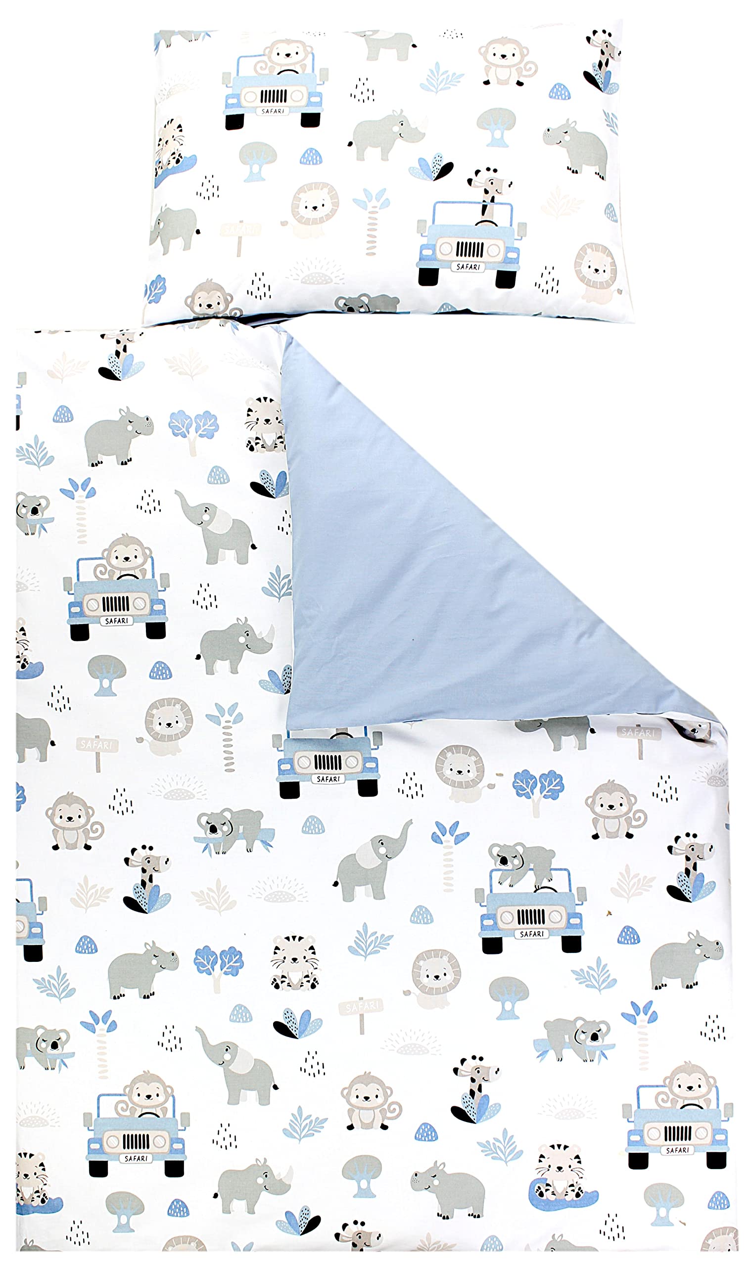 TupTam Juego de Ropa de Cama para Niños, de 2 Piezas., Zorros en el avión/Verde, 120x90 cm — view 26