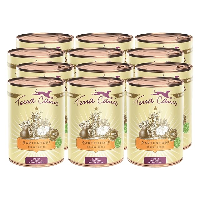 Terra Canis Orange Detox Garden Casserole, suplemento para Perros, 12x400g