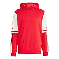 adidas Uomo SQUADRA25 Sweat Hoody, Team Power Red 2/White