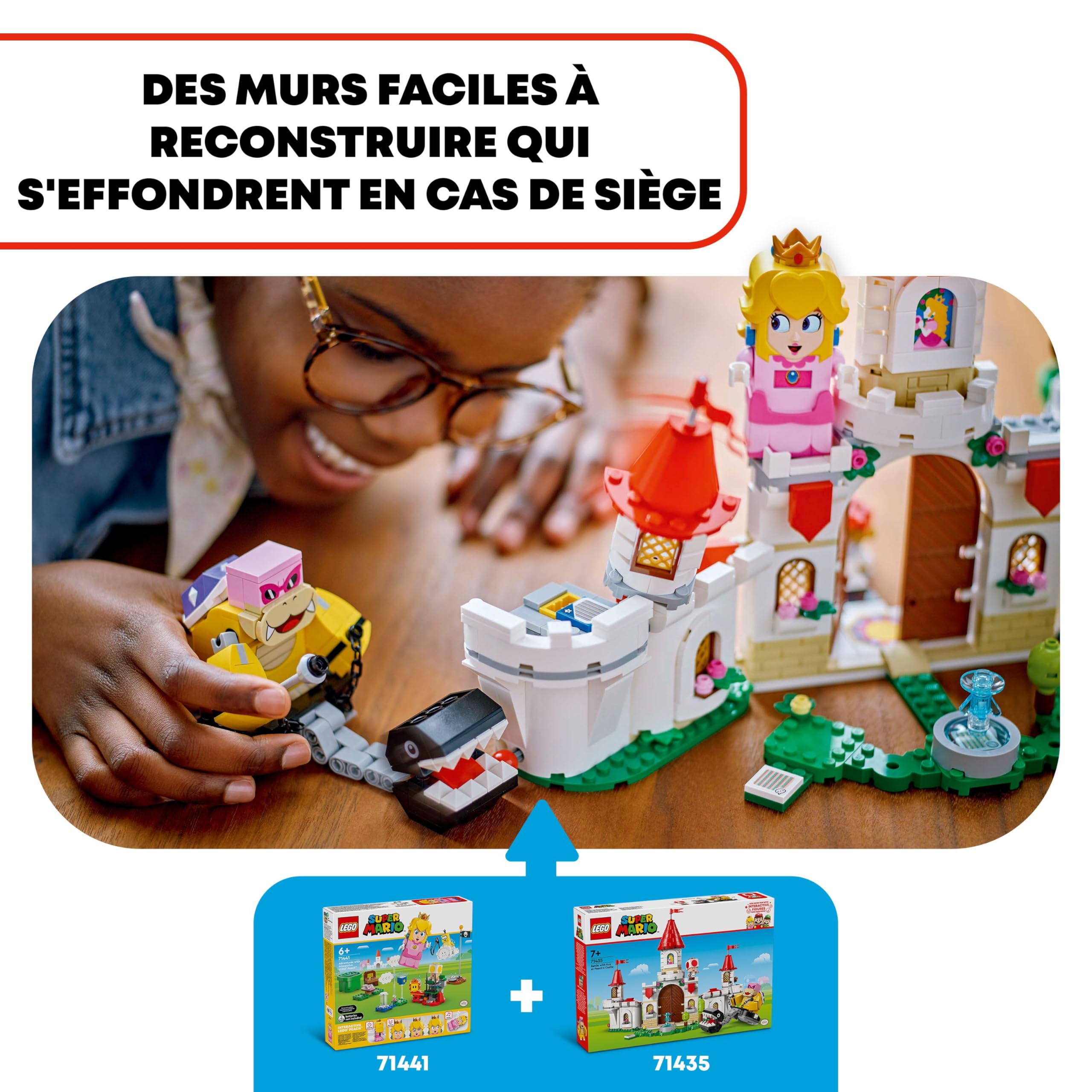 LEGO Super Mario Combat Contre Roy au Château de Peach - Jouet avec des Personnages Nintendo - Set d’Aventures pour Enfants - Idée Cadeau pour Garçons, Filles et Fans de Jeux Vidéo dès 7 Ans 71435