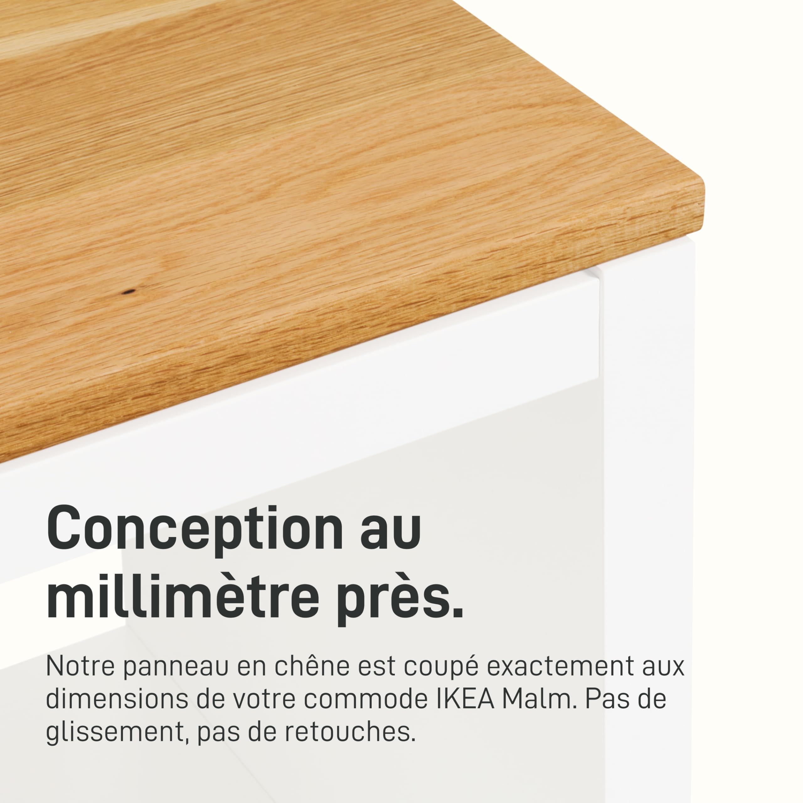 Natural Goods Berlin 1 plaque de recouvrement en chêne Kallax - IKEA Upcycling DIY - Plaque en bois 2 cm d'épaisseur pour Kallax fonction antidérapante
