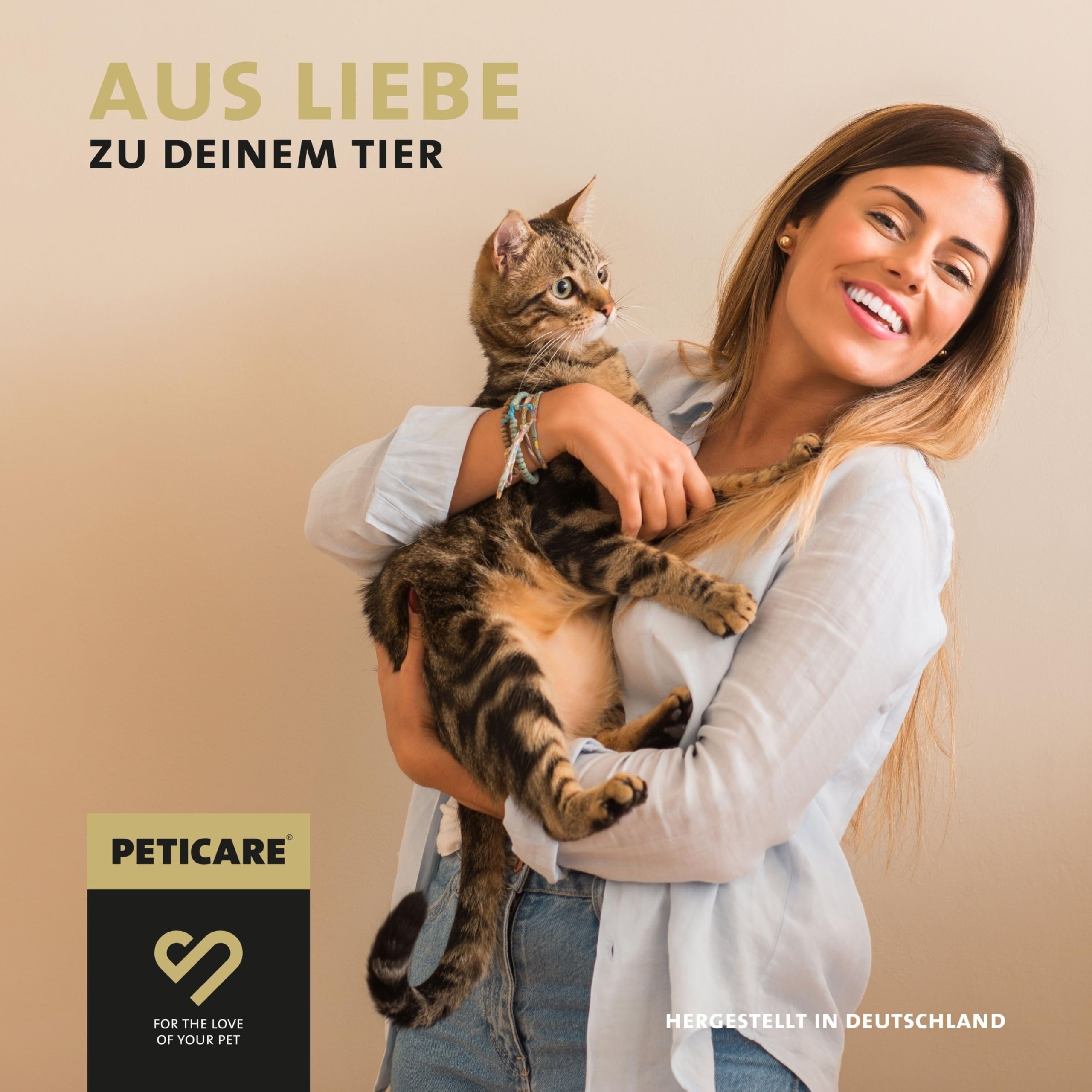 Peticare Diät Schlank Vital Pulver für Katzen | Unterstützt Abnehmen-Prozess und Gewichtskontrolle | Verringert Übergewicht & stärkt Sättigung | natürliches Ergänzungsfutter | petCat Health 3606