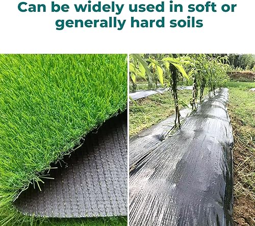 Miniatura 5 de Estacas de jardín de 7 pulgadas, 20 estacas de anclaje de plástico para tela de malezas, césped artificial, valla inalámbrica para perros, lonas,