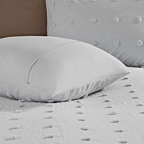 Miniatura 15 de Urban Habitat - Juego de edredón 100% algodón Jacquard, cobertura de edredón para todas las estaciones chic que proporciona un acento desgastado