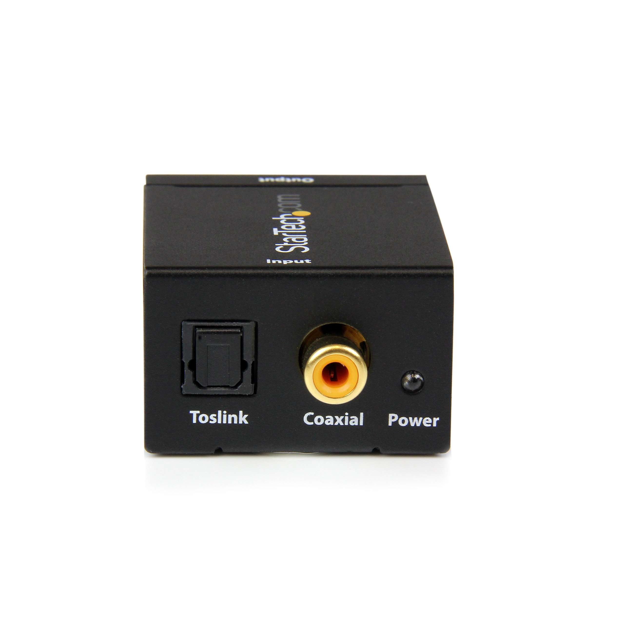 StarTech.com SPDIF2AA Convertisseur audio coaxial numérique Toslink SPDIF vers RCA stéréo Noir