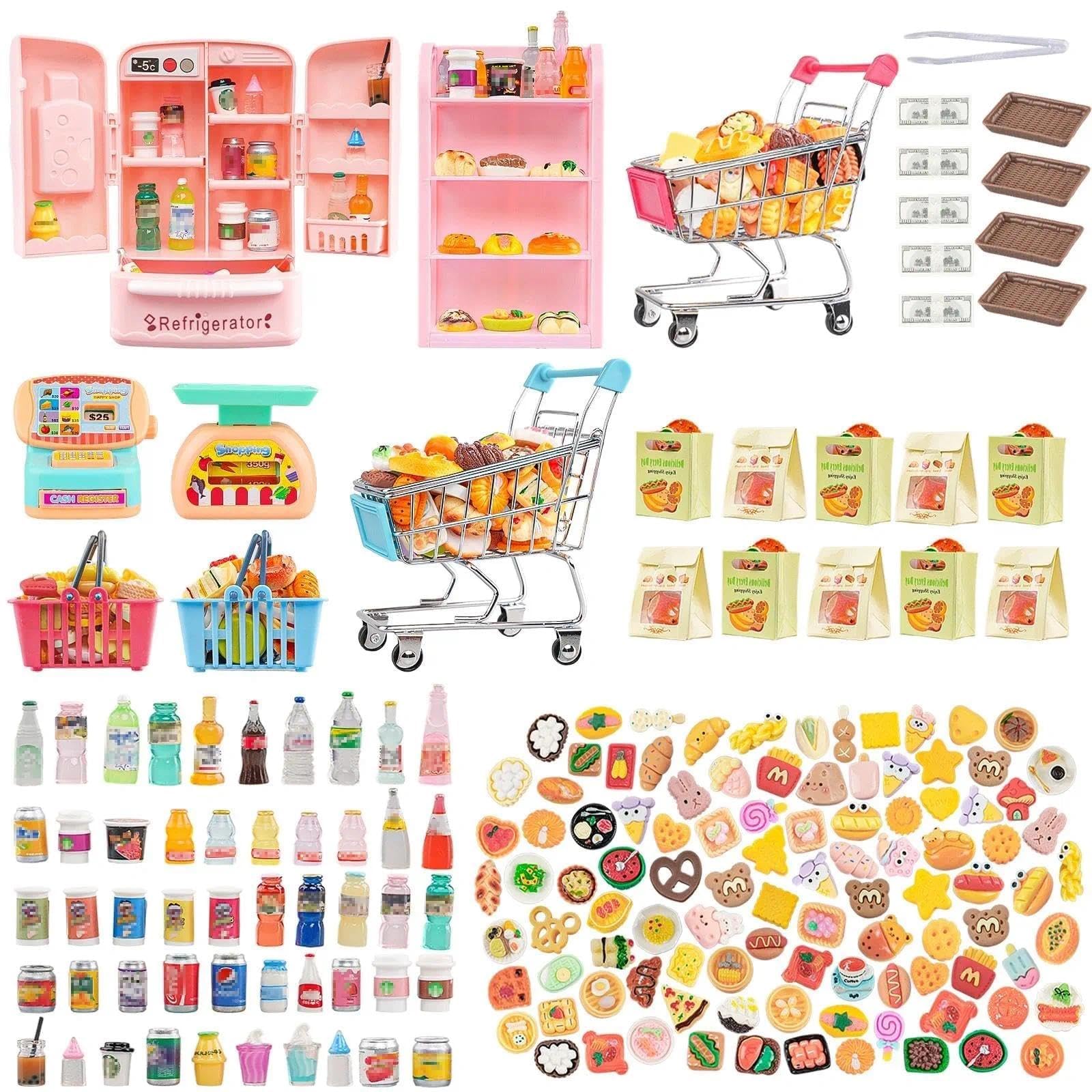 HKLMRO 180 Pcs Dollhouse Furniture Miniature Kitchen - dollhouse accessories | Mubboo
