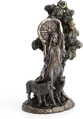 Miniatura 2 de Veronese Design Arianrhod - Estatua con acabado de bronce antiguo de resina fundida en frío de 9.5 pulgadas