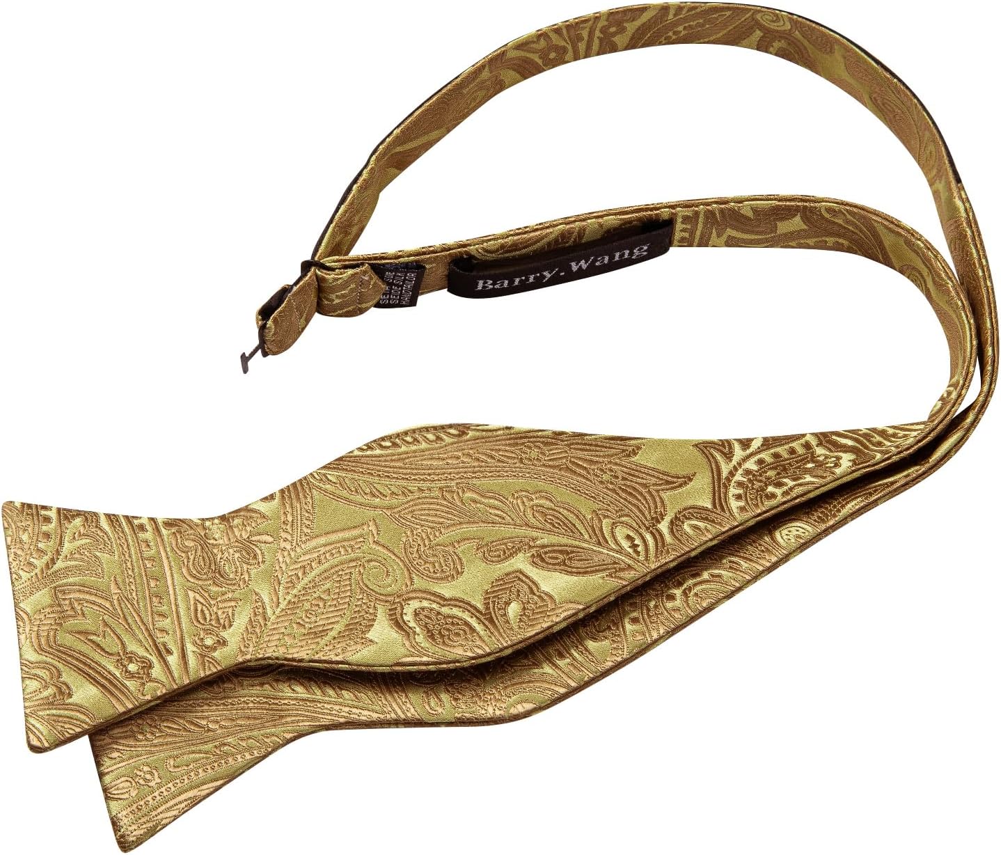 YOHOWA Bow Ties for Men Paisley Self Tie Bowtie Pocket Square Cufflinks Set Classic Woven Formal Wedding Tuxedo Party - Image 4