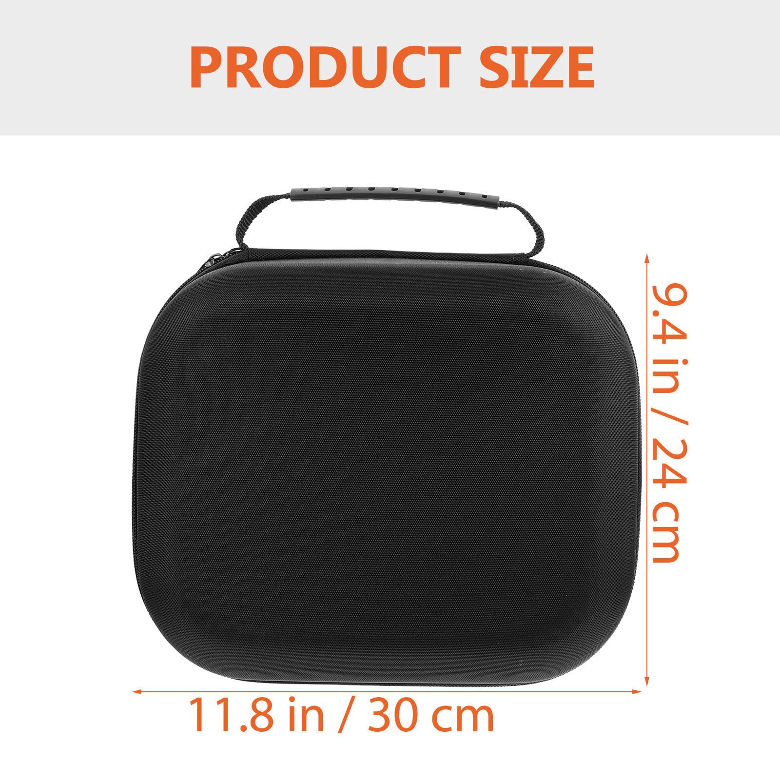 Bolsa de Almacenamiento Eva para Gafas VR Cremallera, Funda Portátil Negra para Viaje y Uso Diario, Estuche Rígido para Realidad Virtual