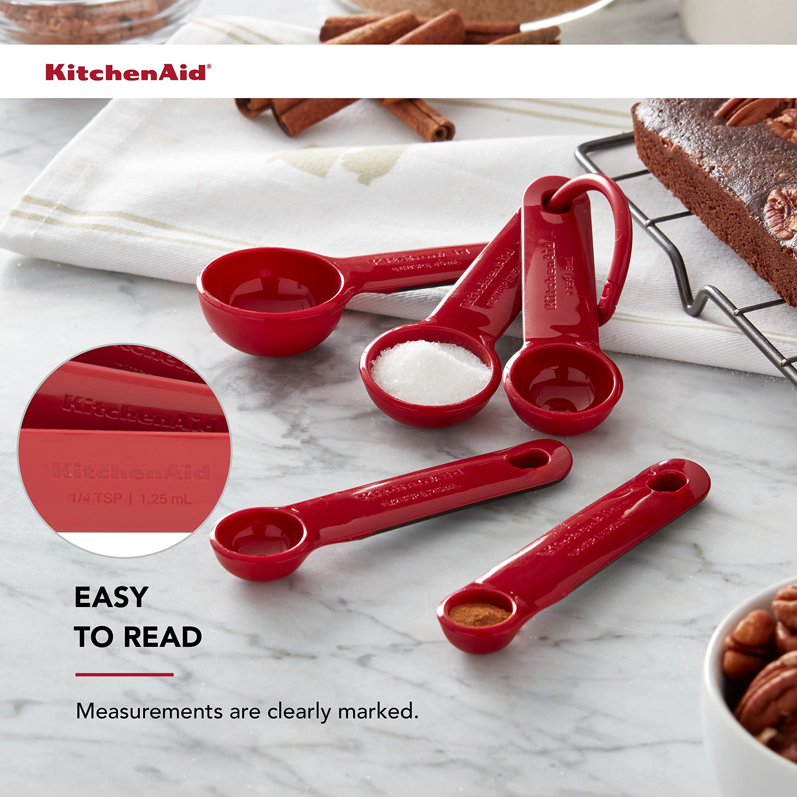 KitchenAid Universal S5 Measure Spoons - Red -5