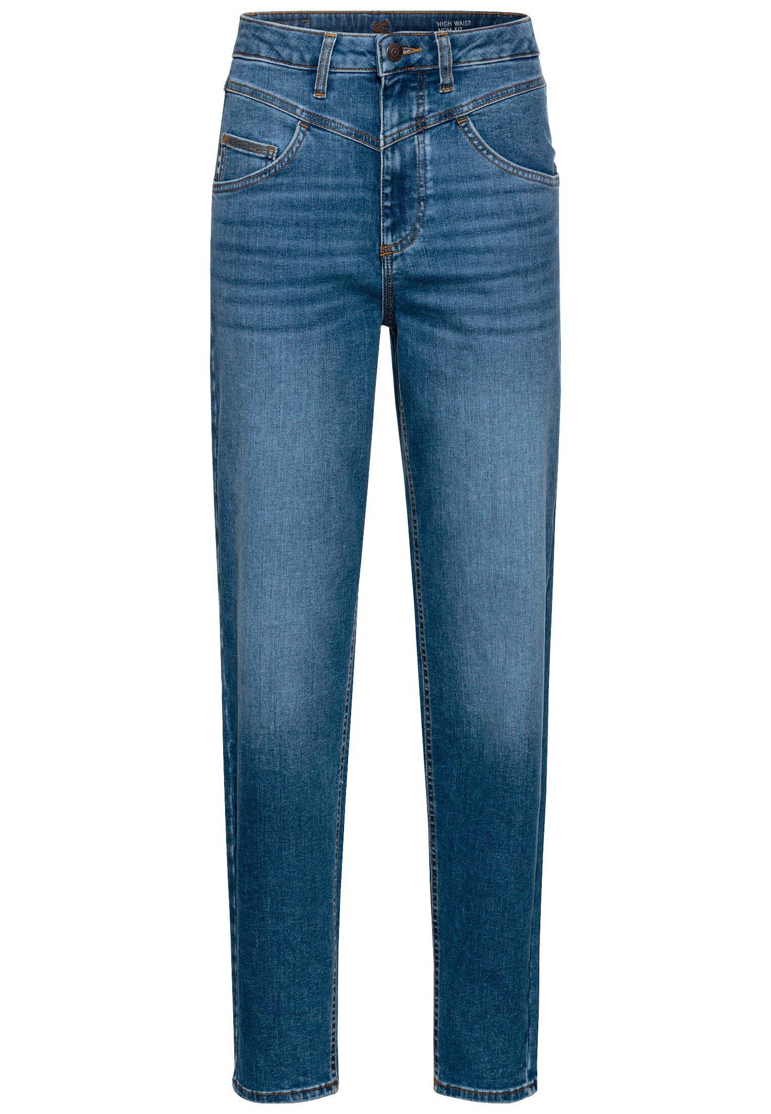 camel active Damen Mom Fit 5-Pocket Jeans