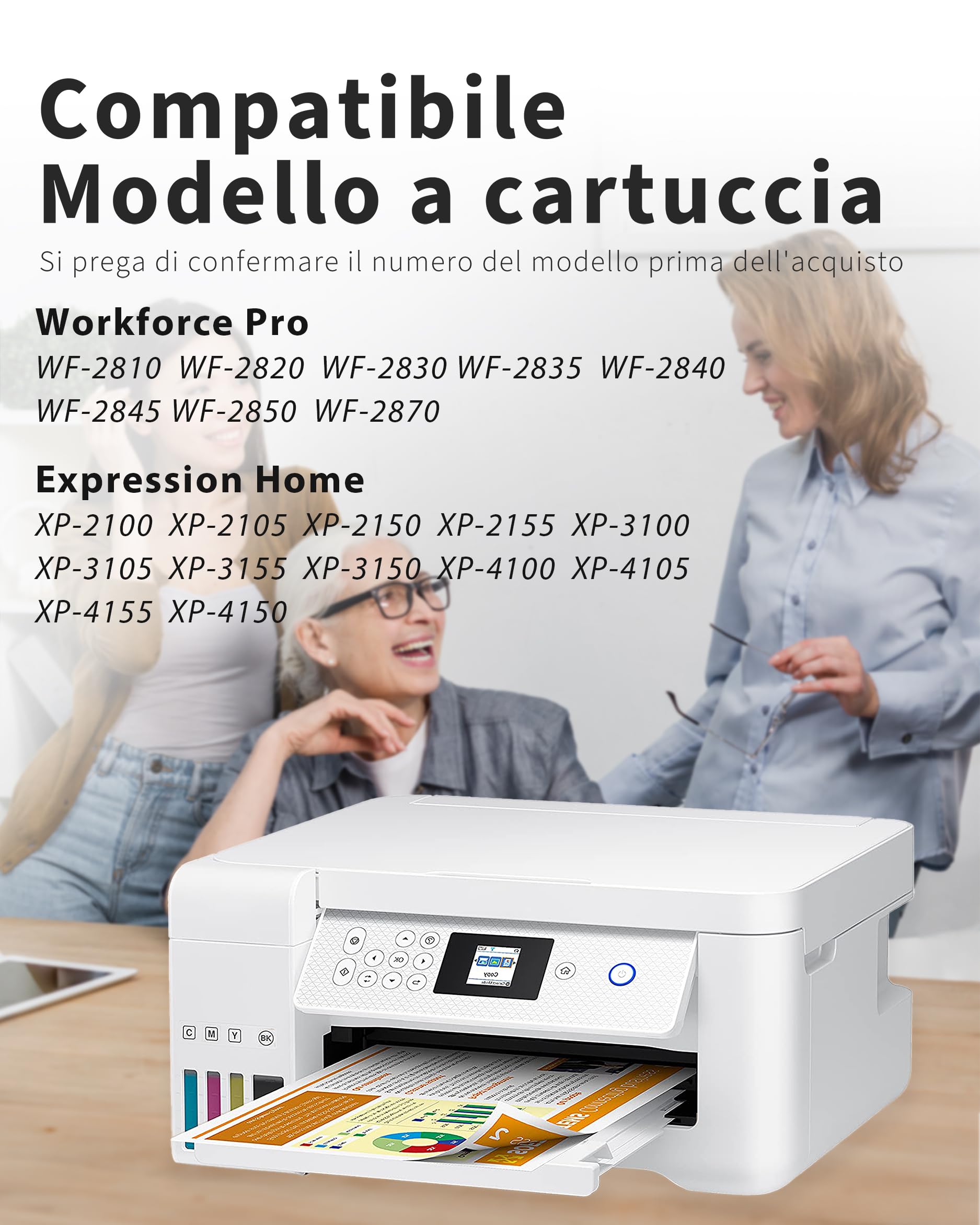 OINKWERE 603XL Cartucce 8 Confezione Compatibili per Epson 603 XL Cartucce per Expression XP 2100 XP 2105 XP 2150 XP-3100 XP-4100 WorkForce WF 2810 WF 2820 WF 2830 WF-2835 (Nero Ciano Magenta Giallo)