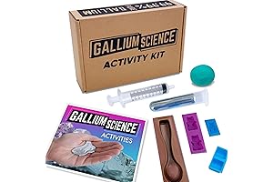 Gallium Changing Goo Kit with Silicone Spoon, Gummy Bears, Casting Dough, Syringe and Activity Guide