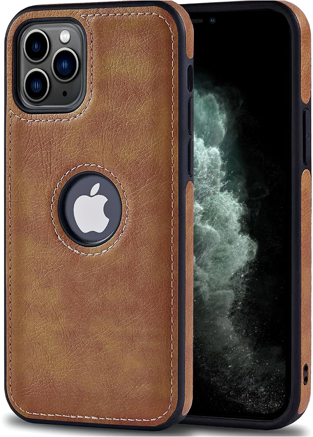 SHINESTAR iPhone 11 Pro Max Case Slim Premium Vegan Leather Slim