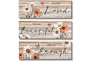 ONIZHITY Orange Daisy Wall Art Decor