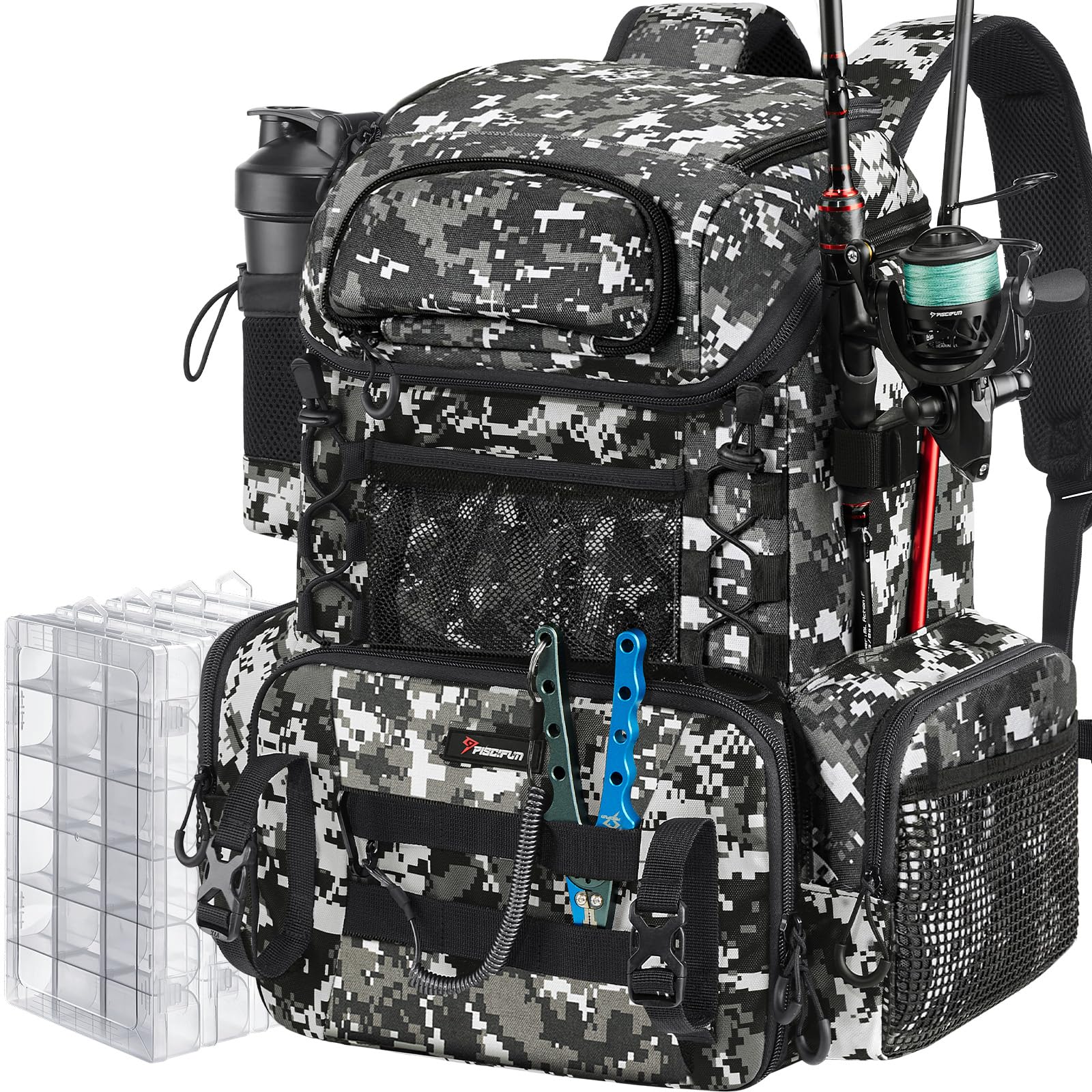 10 Waterproof Fishing Backpacks That Will Keep Your Gear Dry Piscifun Fishing Tackle Backpack