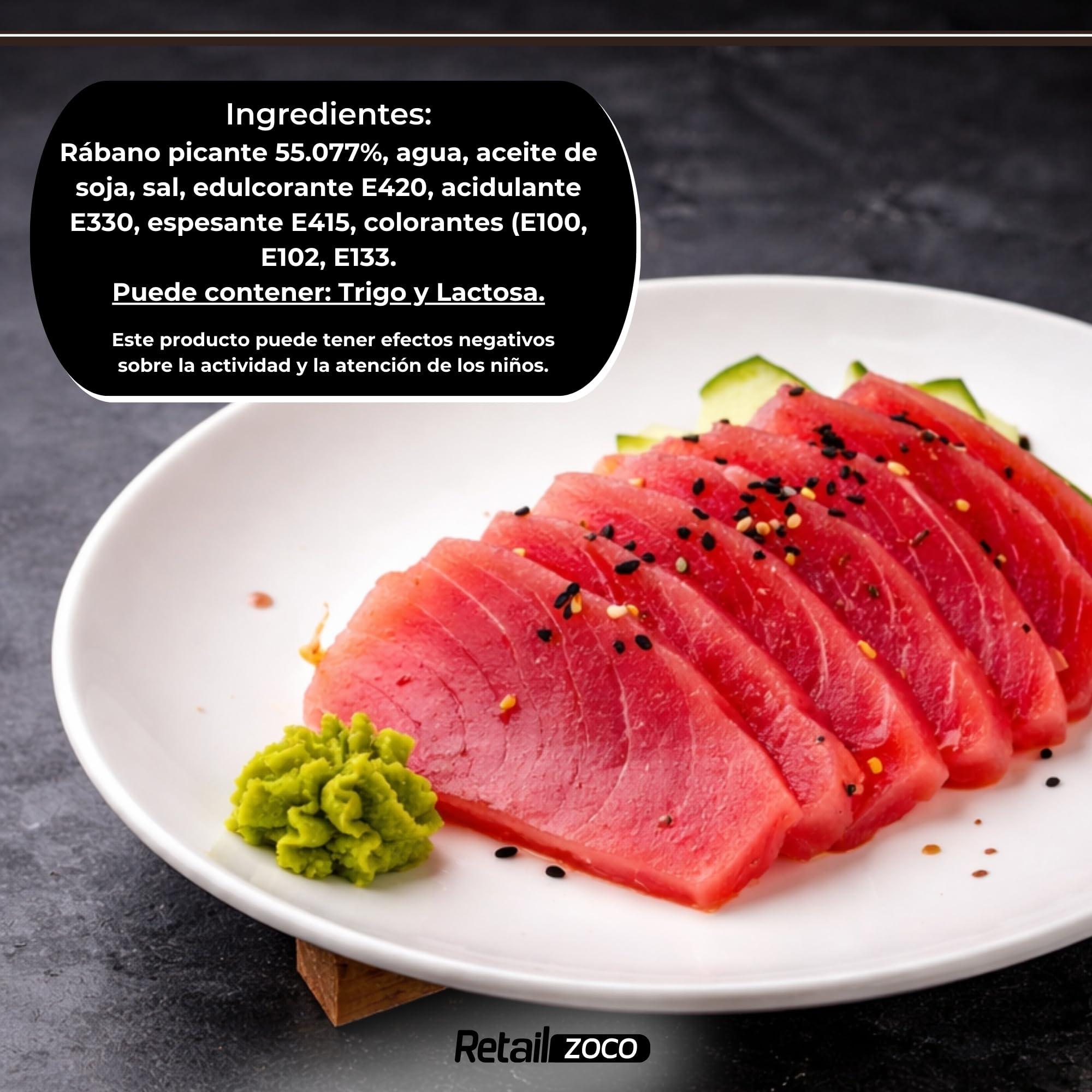 Pasta de wasabi en tubo, ideal para el sushi, el sashimi y los nigiris, Auténtico Aroma y Sabor Picante, lista para consumir, Formato tubo, Disponible en pack de 2 unidades de 43 gr - imagen 5