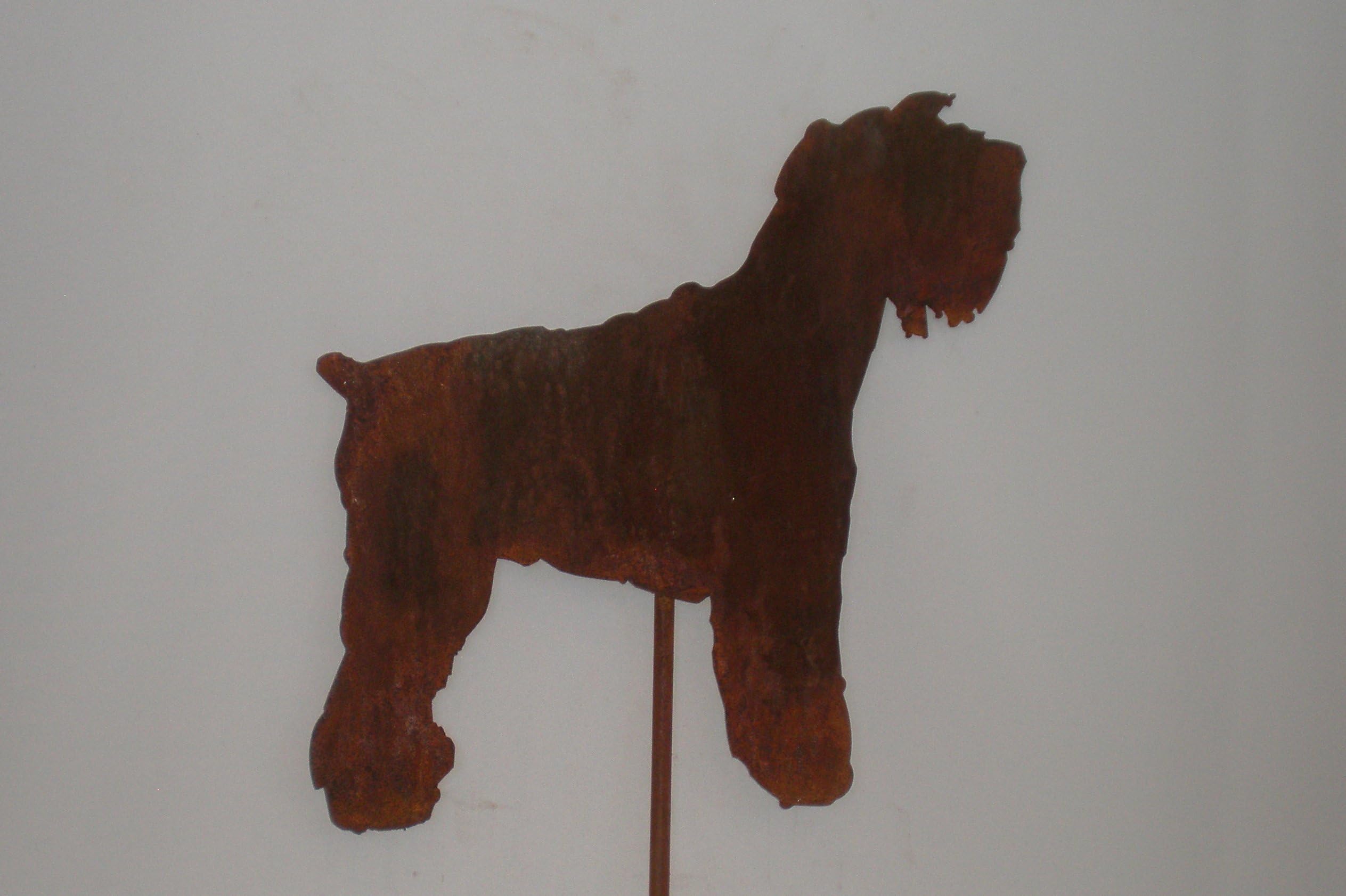 LANDDELEMENTS Pet Memorial Marker - Yard or Cemetery Ornament-Miniature Schnauzer