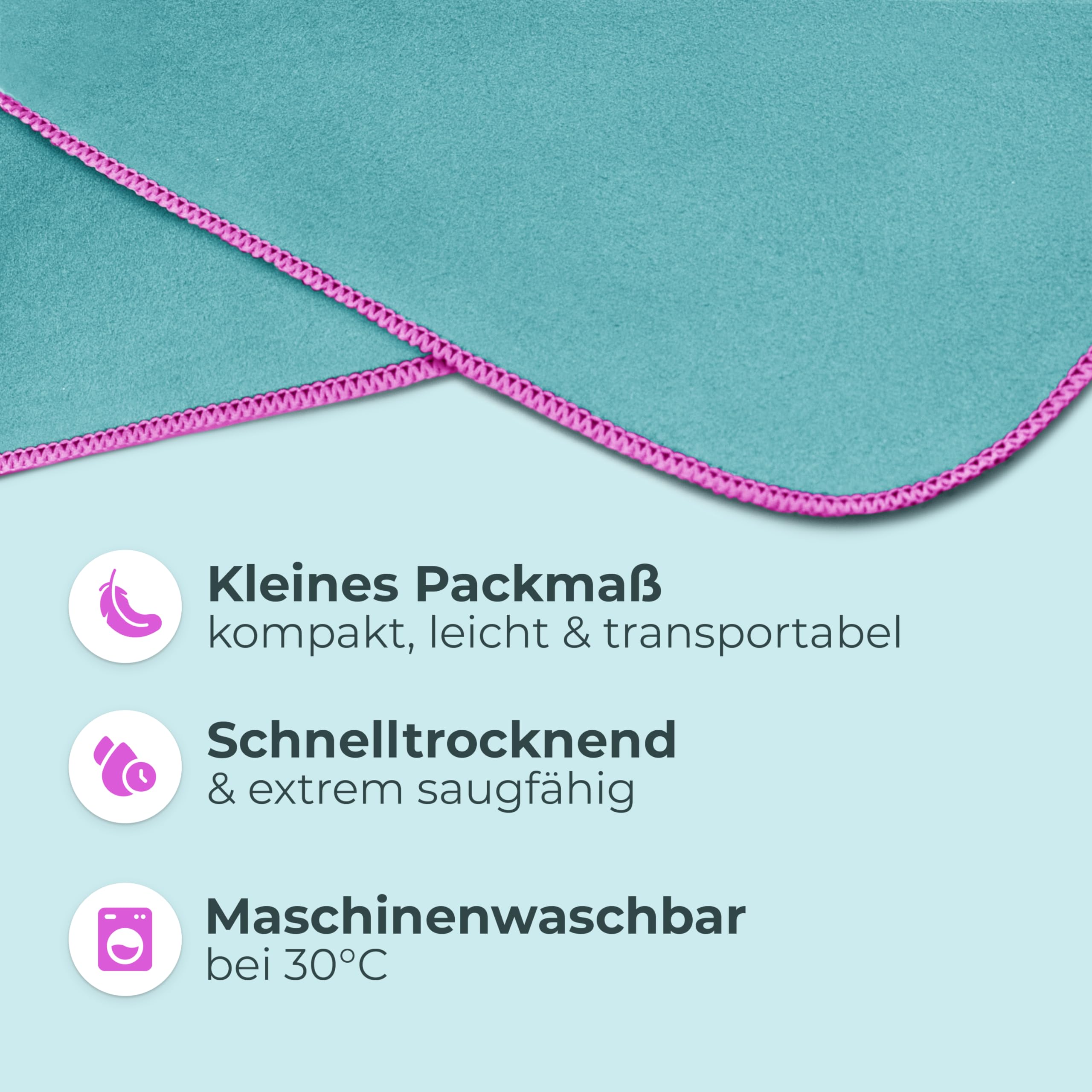 NirvanaShape Handtuch-Poncho für Erwachsene, Umziehhilfe & Handtuch zugleich, Surf-Poncho mit Quick-Dry Funktion, Ideal auf Reisen zum Surfen, Camping, Sauna, Schnorcheln, Strand