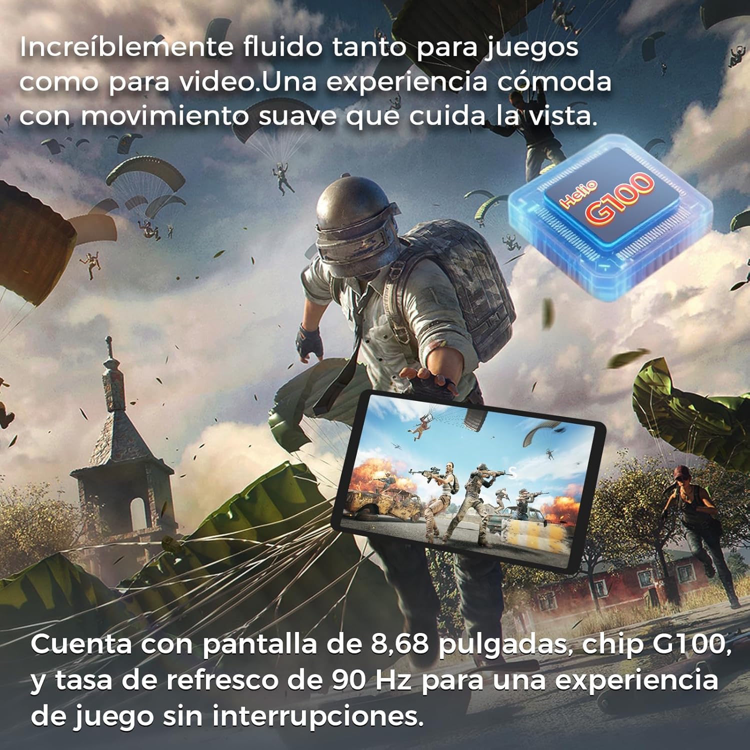 RebotAi A9 Tablet gaming and video experience with 90Hz display