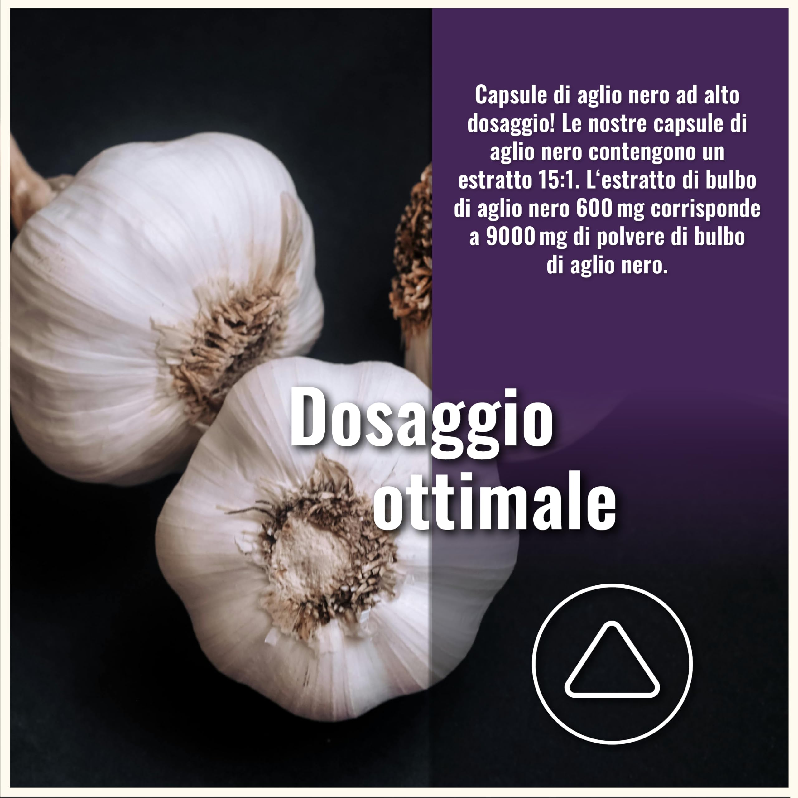 Capsule di aglio nero capsule 9 000 mg da estratto 15:1 – 365 capsule ad alto dosaggio, Black Garlic Capsules, Vegane e senza additivi, aglio-capsule aglio-nero-fermentato aglio-integratore