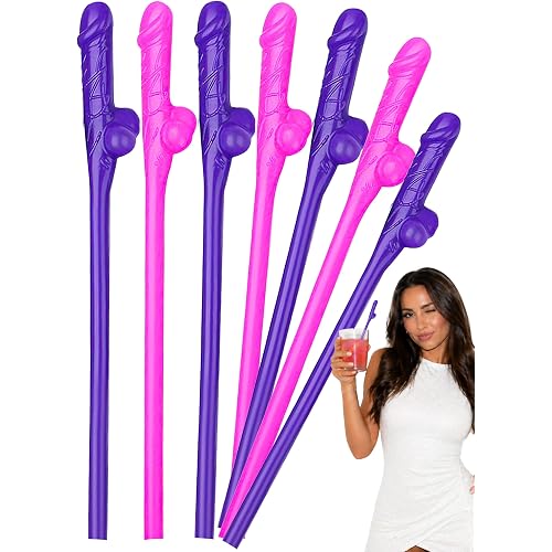 Bachelorette Party Pennis Straws 24 Pcs, Funny Willy Drinking Straws, Bride Squad Decorations, Hen Party Decorations, Bridal Shower Favors