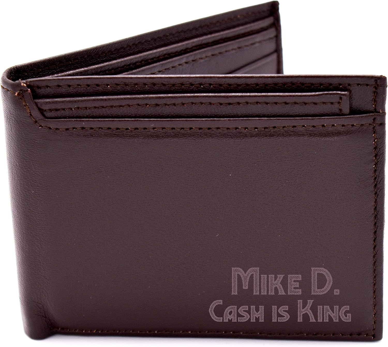 Sofia's Findings Personalized Mens Wallet - Genuine Leather | Perfect Mens Gift, Boyfriend Gift, Father's Day Gift or Groomsmen Gift