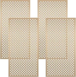 Therwen 4 Pcs Cloverleaf Aluminum Sheet 1 x 2 ft Perforated Metal Sheets...